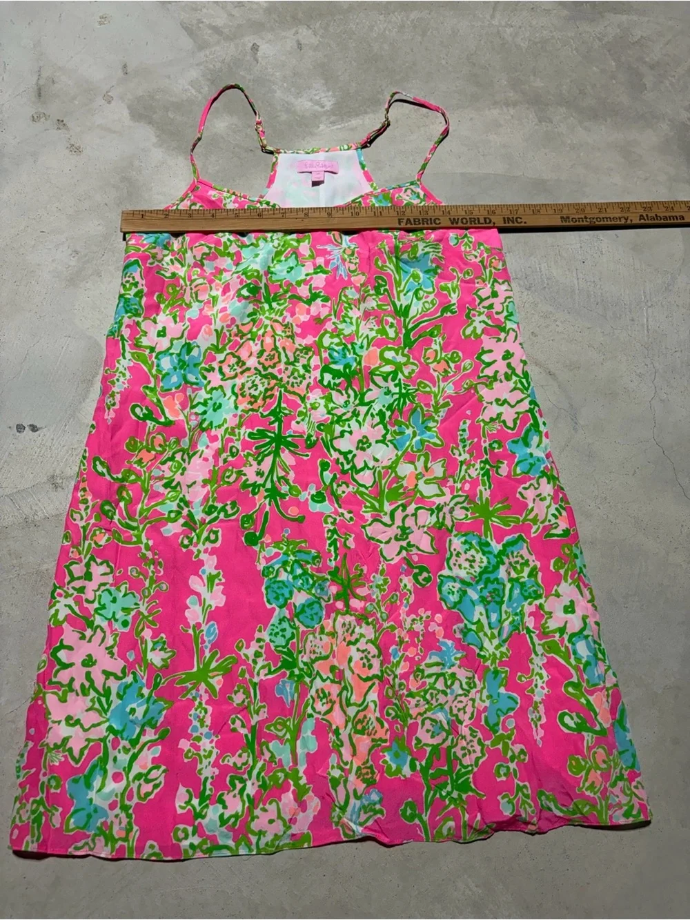 Lilly Pulitzer dusk silk Bright Pink Floral Slip Dress XS - Picture 3 of 7